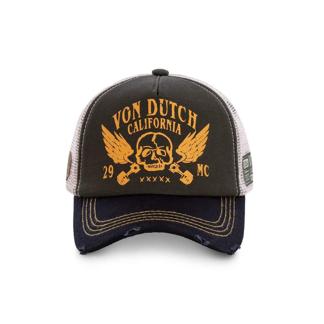 Casquette Trucker Filet Crew Bleu Vondutch-2