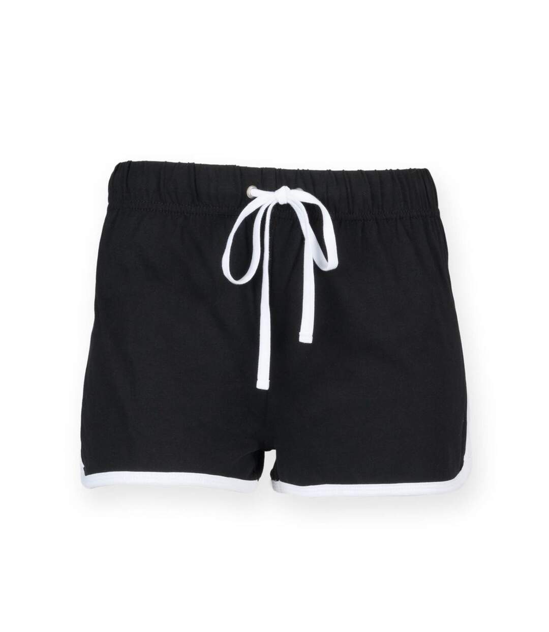 short rétro femme - SK069 - noir-white-1