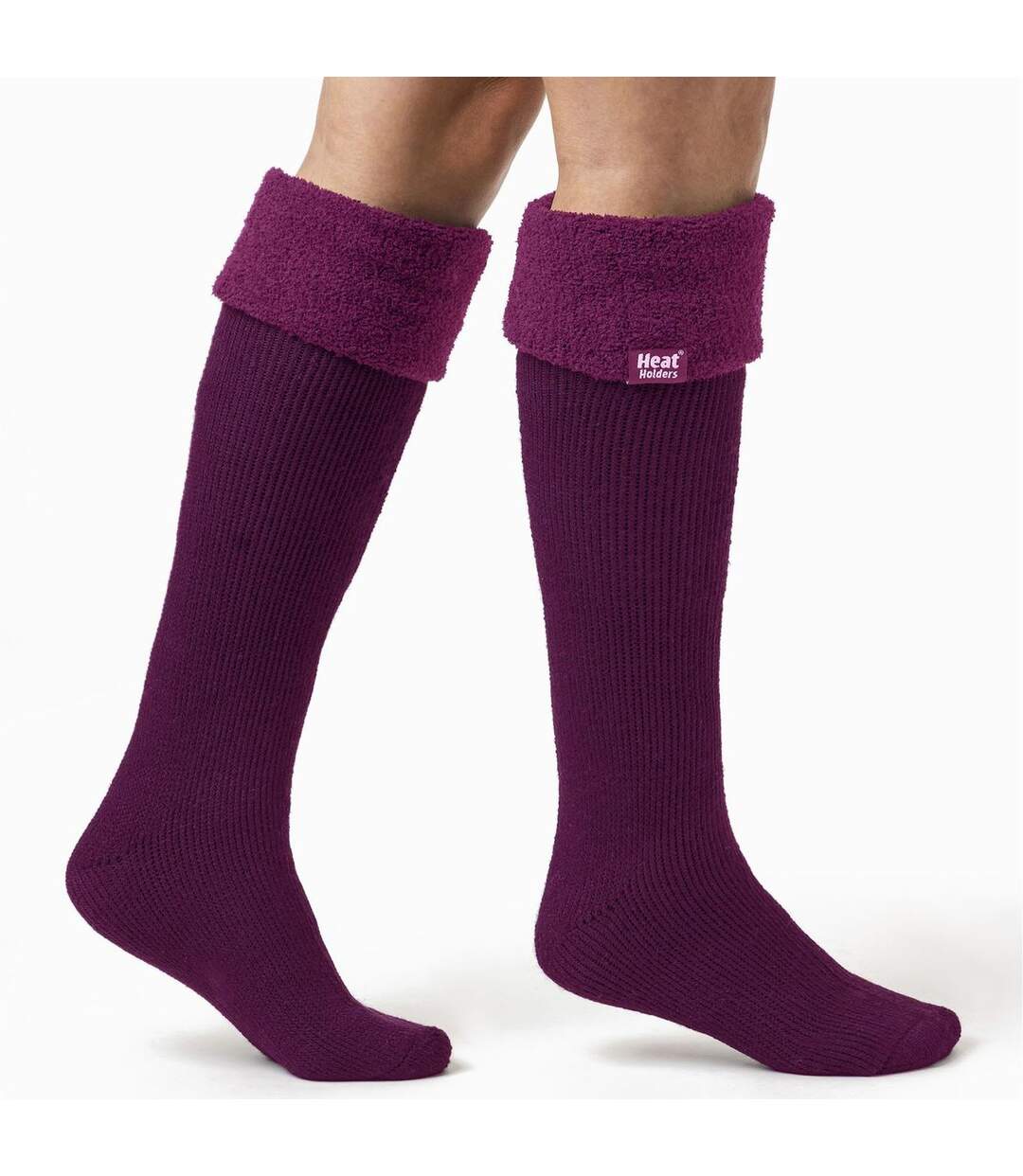 Lot de 2 paires de chaussettes pour bottes Wellington pour femme-4