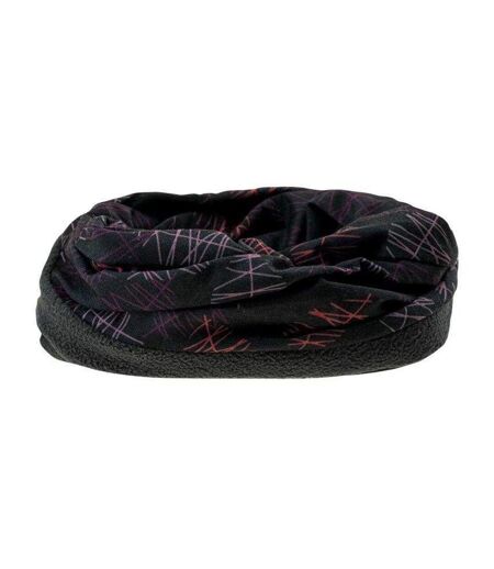 Cache-cou Motif/style Feuille Rine Taille Unique Noir Rouge Hi-Tec