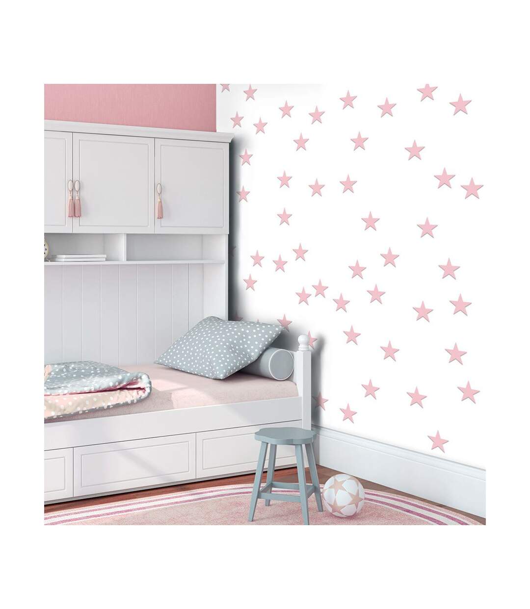 Papier Peint Pink Stars 50x1000cm-1
