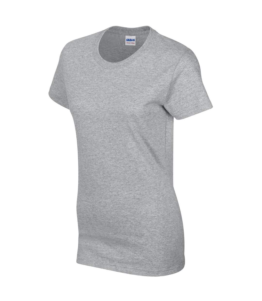 T-shirt Femme Gris Gildan-3