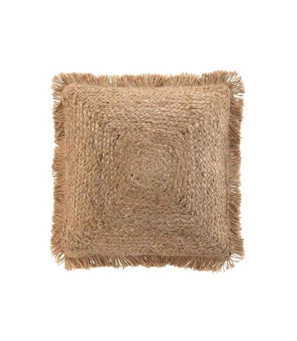 Coussin Déco Carré en Jute Jutana Ligne 45x45cm Beige