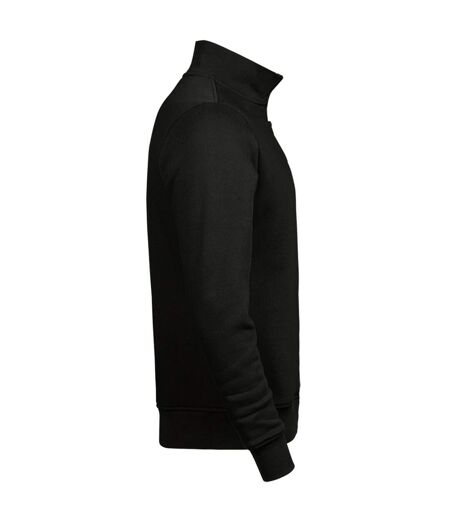 Tee Jays Mens Half Zip Sweatshirt (Black) - UTPC4095