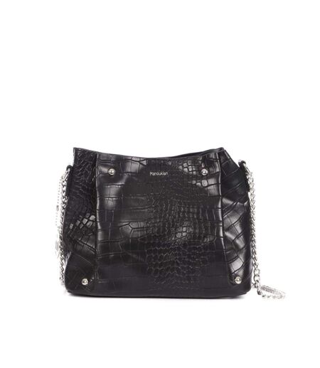 Sac à main Noir croco Femme Manoukian Shilo - Taille unique