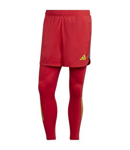 Mens Compression Base Layer Leggings Red Adidas