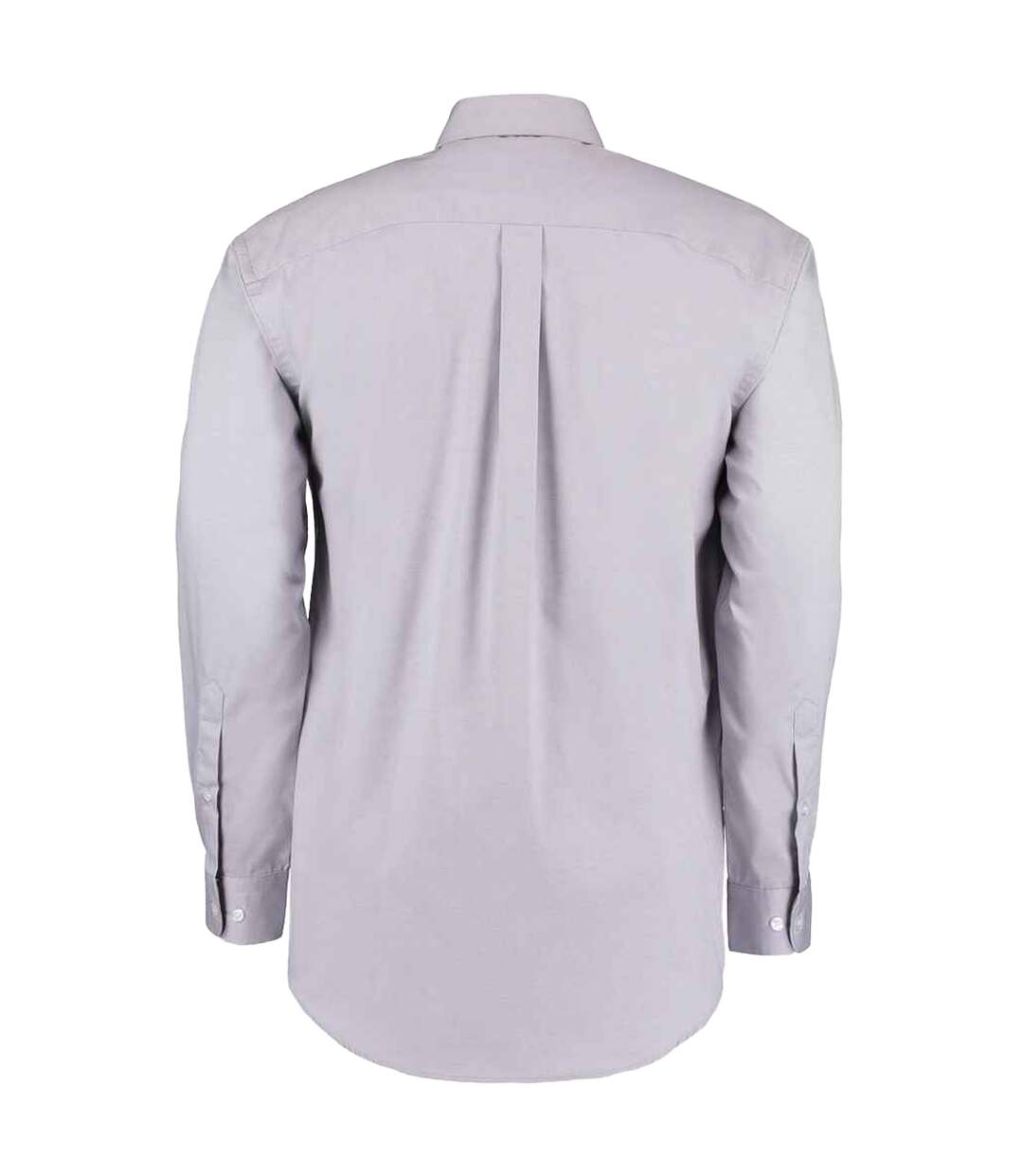 Chemise Manches Longues Premium Homme Gris Argenté Uni Kustom Kit-2