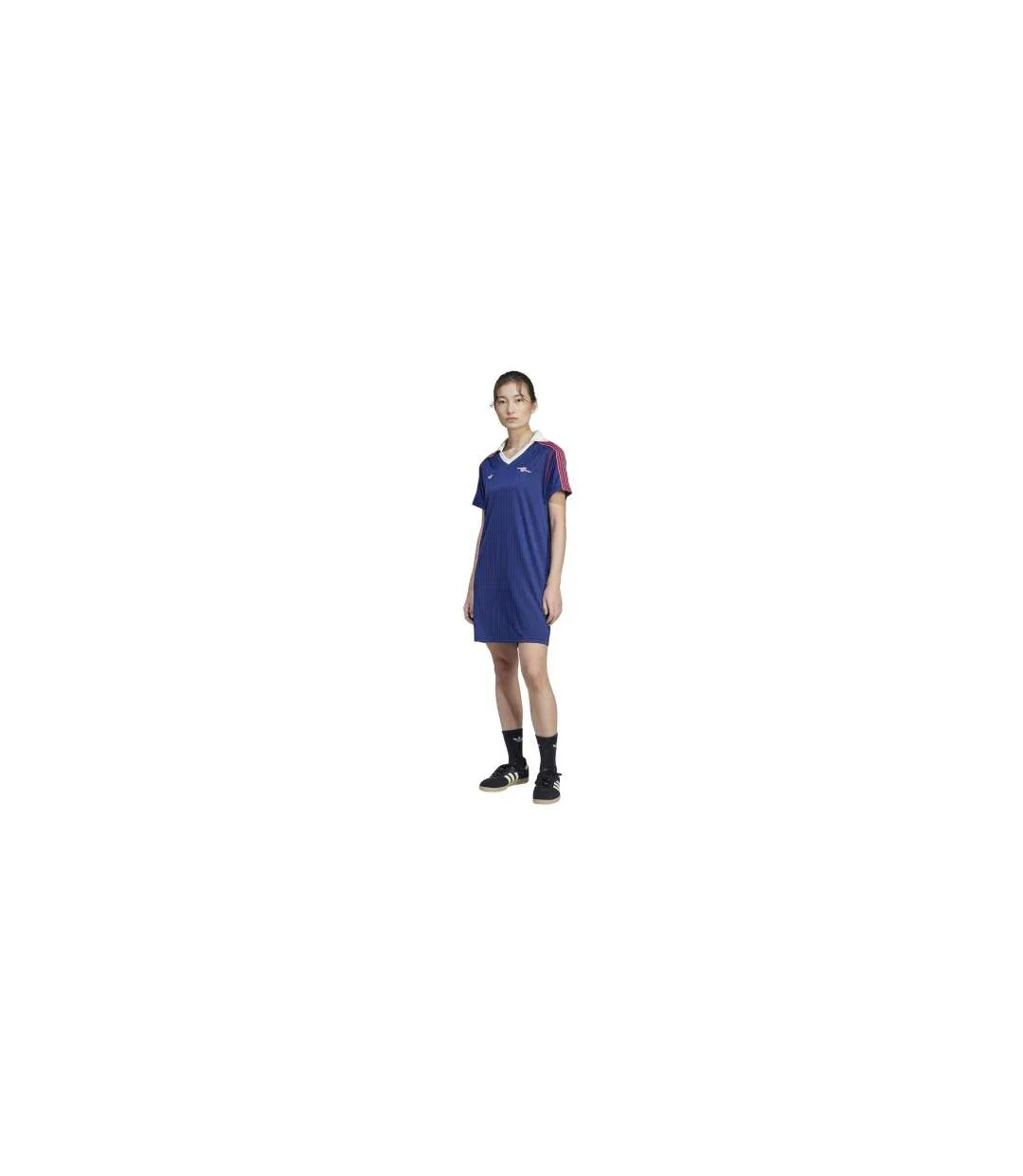 Robe T-shirt Motif/style Arsenal Fc Femme Bleu Nuit Adidas-1