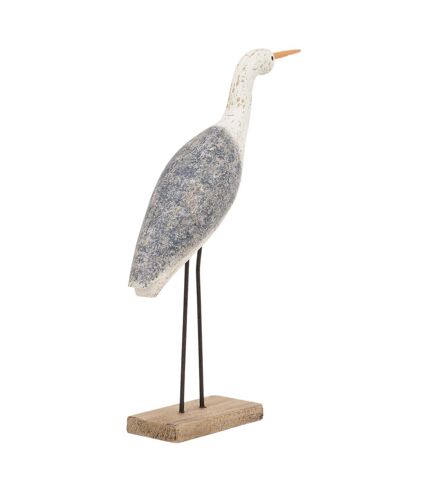 Oiseau en bois sur socle 33 x 46 cm