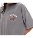 T-shirt femme relax fit col rond lava dye print devant et dos Hand Vondutch-2