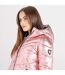 Dare 2B Womens/Ladies Reputable Embellished Insulated Padded Jacket (Powder Pink/Metallic Silver) - UTRG6586