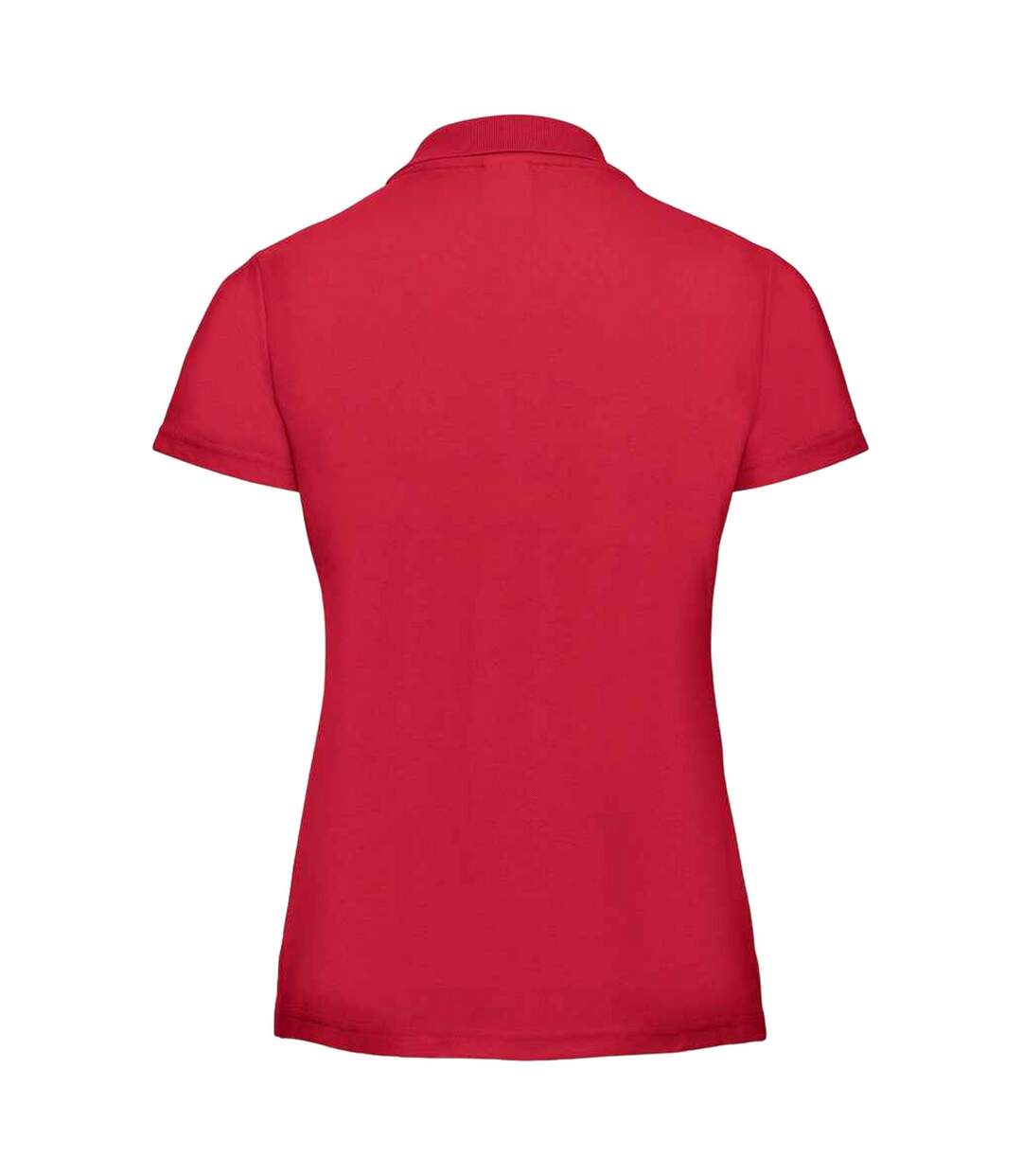 Polo femme rouge classique Russell-2