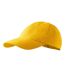 Childrens/kids 6 Panel Baseball Cap Yellow Malfini-1