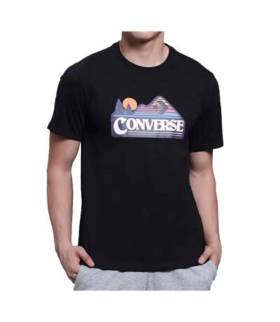 T-shirt Noir Homme Converse Elevated Graphic - L