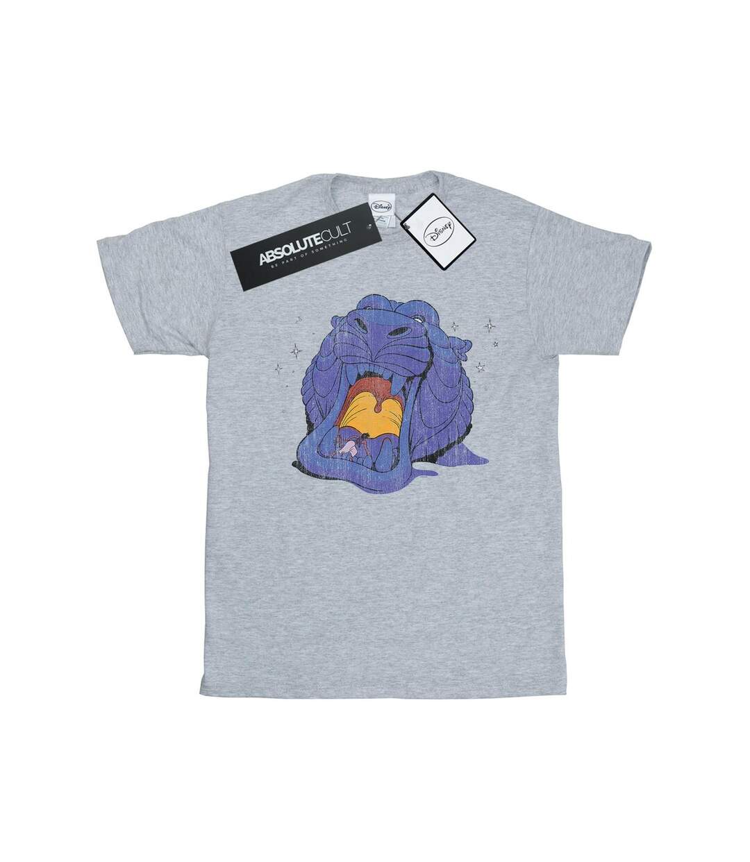 Disney - T-shirt ALADDIN CAVE OF WONDERS DISTRESSED - Femme (Gris chiné) - UTBI17288-1