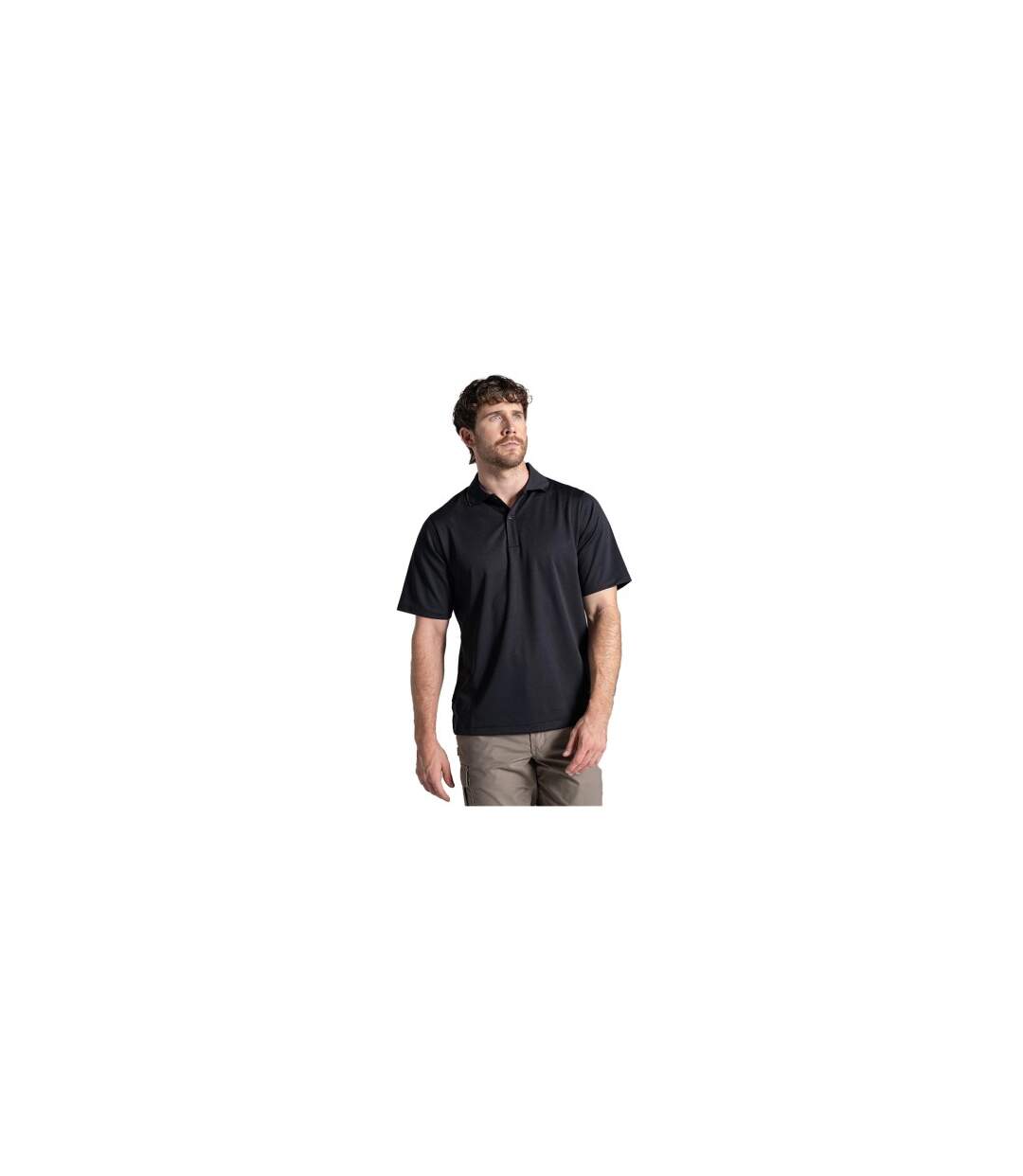 Mens Basecamp Wicking Polo Shirt Black Craghoppers Expert-1