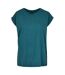 T-shirt Femme Bleu Sarcelle Build Your Brand-2