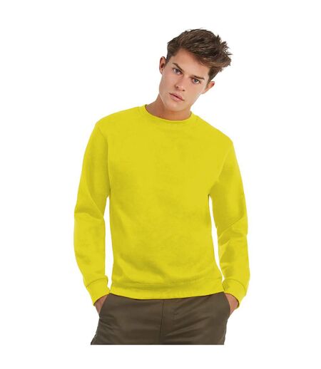 B&C Mens Crew Neck Sweatshirt Top (Solar Yellow)