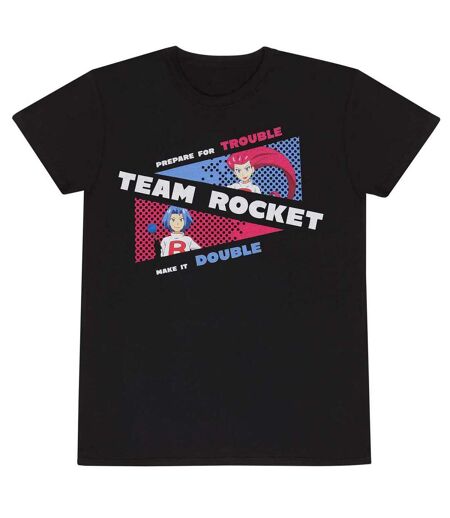 Pokemon - T-shirt TEAM ROCKET - Adulte (Noir) - UTHE1726