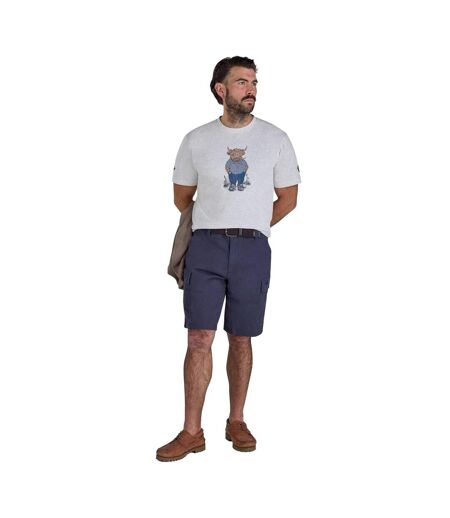 T-shirt Farmer Bully Boy Homme Écru Chiné Raging Bull