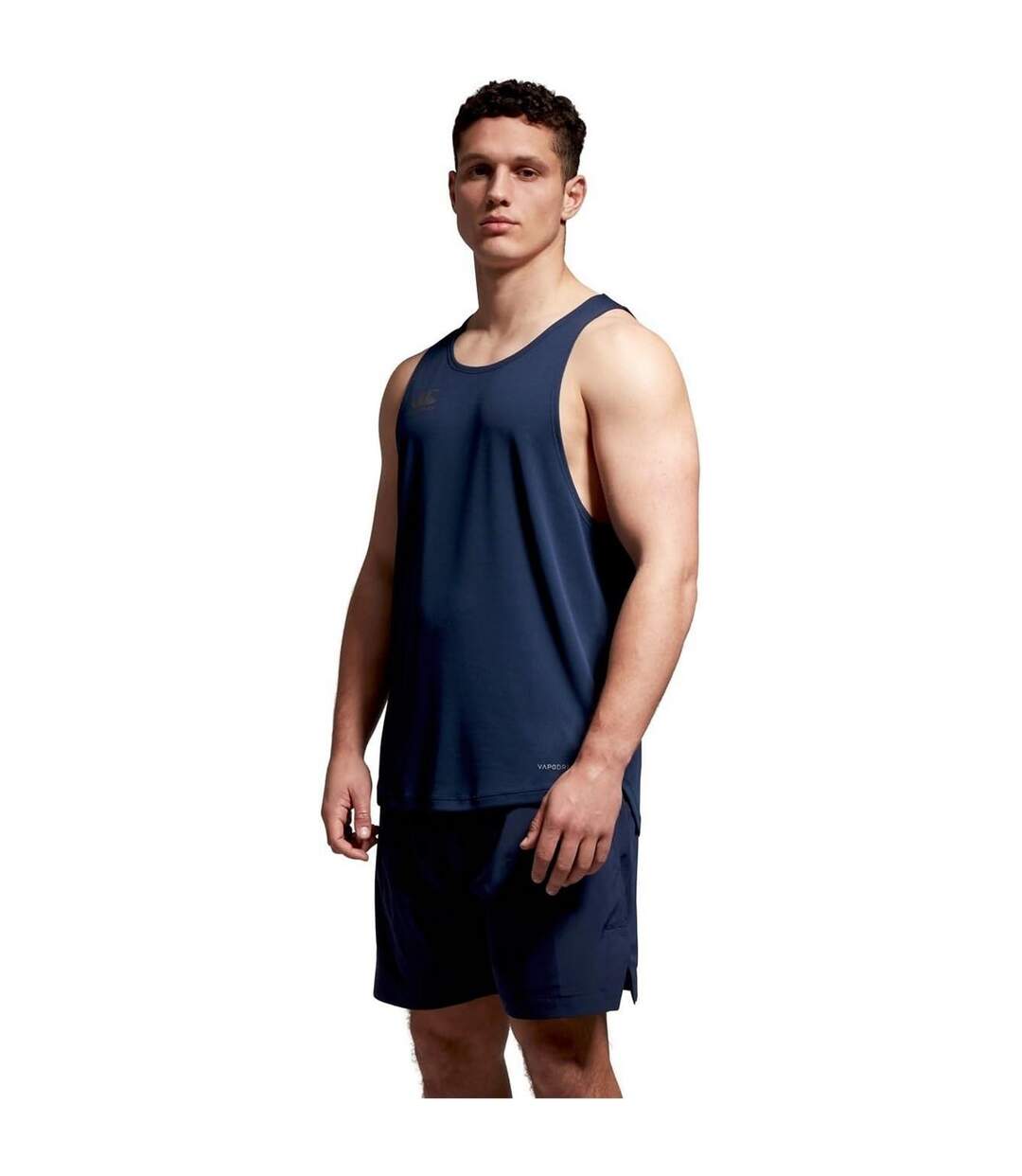 Mens Super Light Tank Top Navy Canterbury-1
