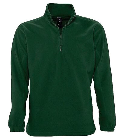 Sweat shirt polaire col zippé - 56000 - vert sapin