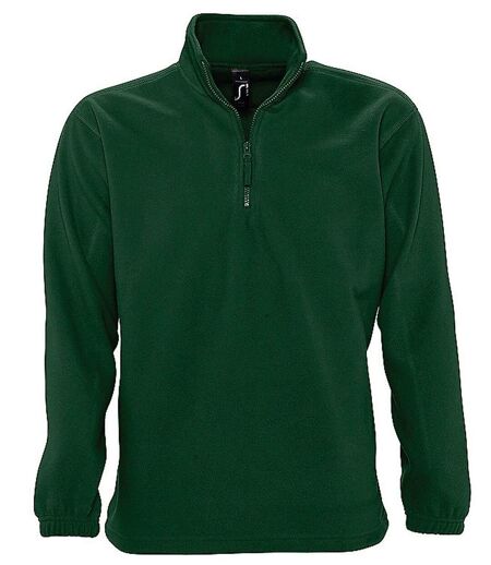 Sweat shirt polaire col zippé - 56000 - vert sapin