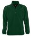 Sweat shirt polaire col zippé - 56000 - vert sapin-1
