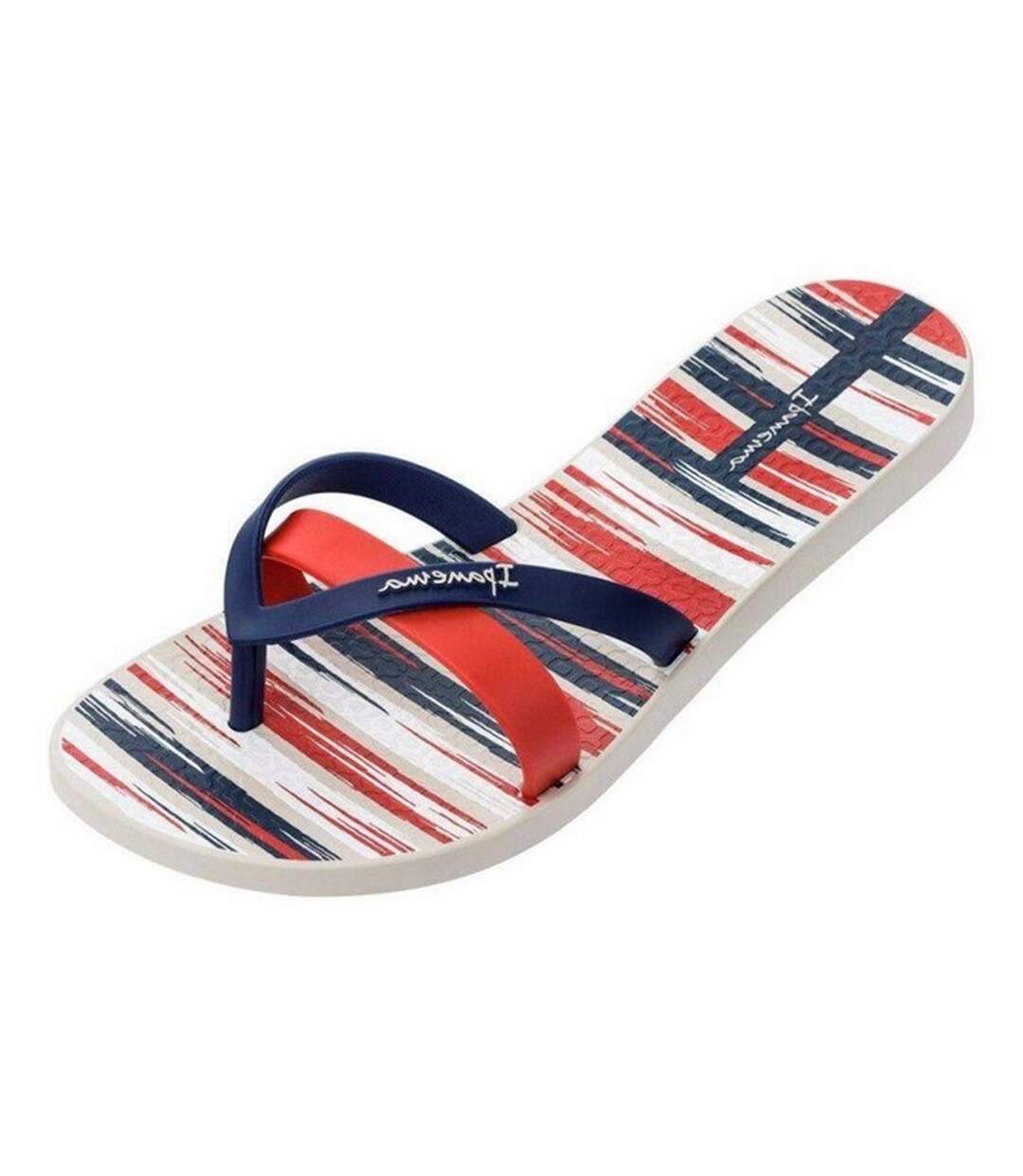 Tongs Motif/style À Rayures Bkirei Silk Fem Femme Rouge Bleu Blanc Ipanema-2