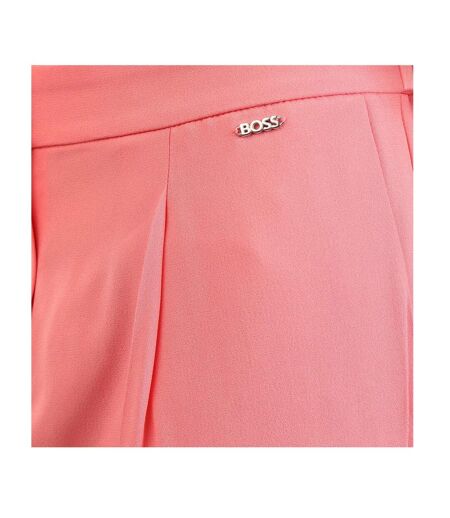 Pantalon Motif/style Plissé Talosa Femme Violet Boss