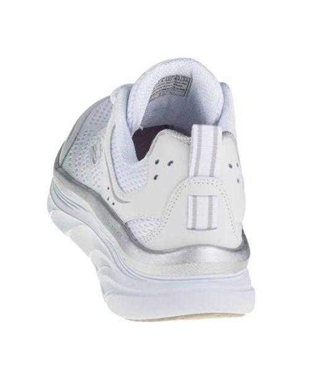 Womens/ladies D´lux Walker Leather Shoes White Skechers-2