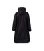 Womens/ladies Oversized Waterproof Jacket Black Gelert-2