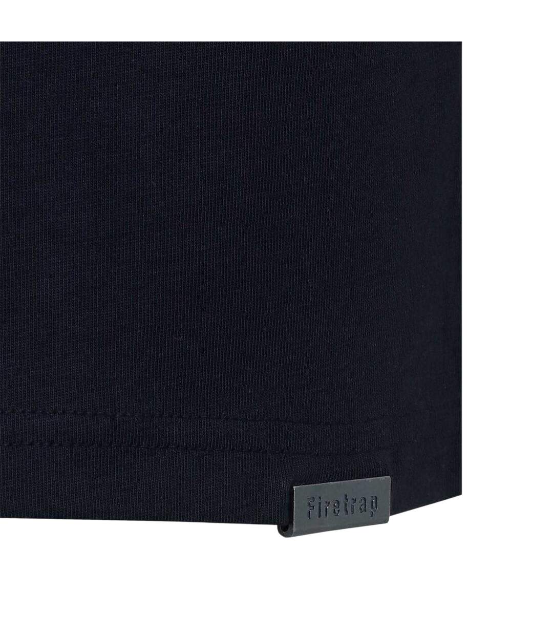 T-shirt Motif/style Logo Homme Noir Firetrap-3