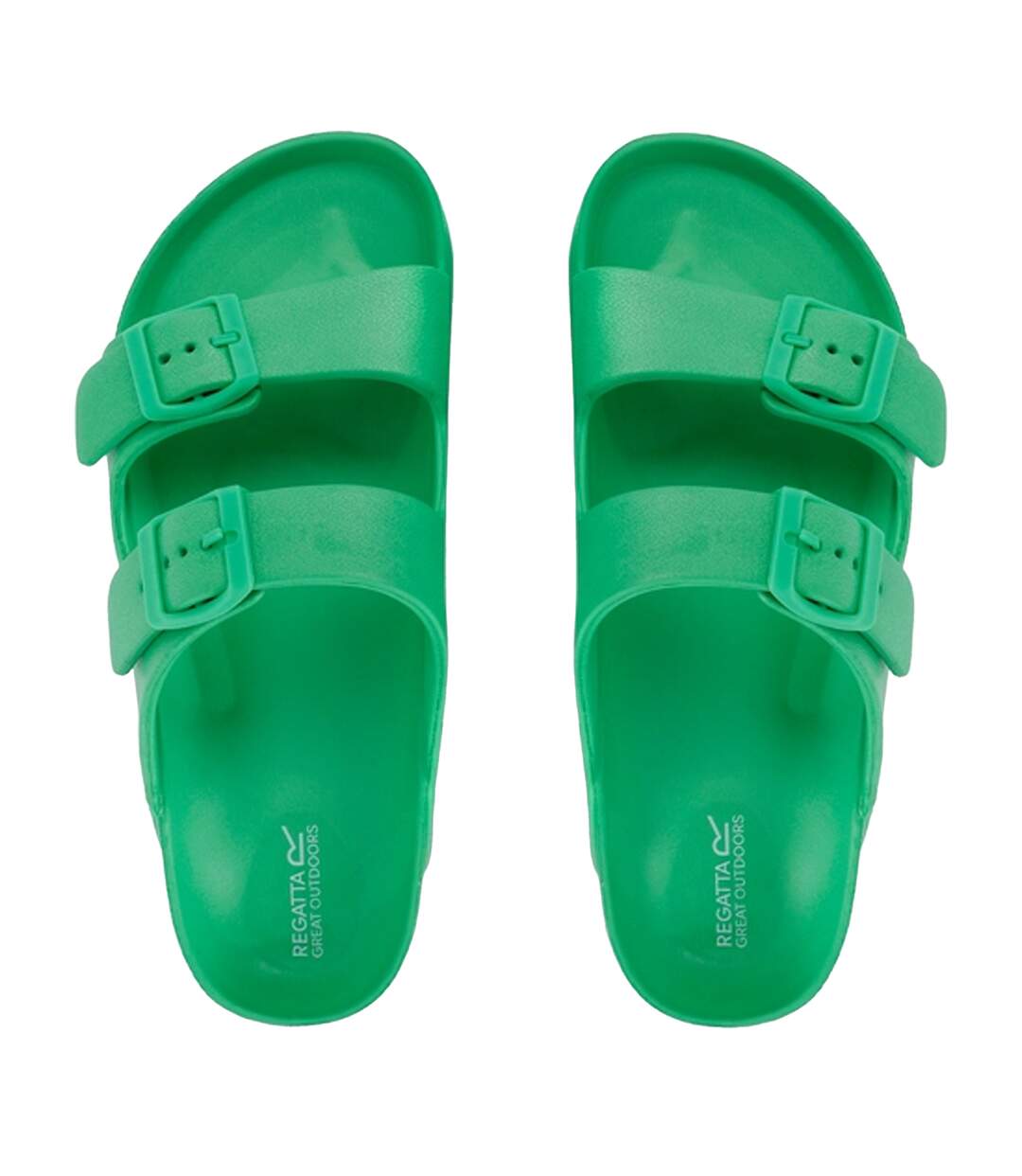 Womens/ladies Brooklyn Dual Straps Sandals Island Green Regatta-1
