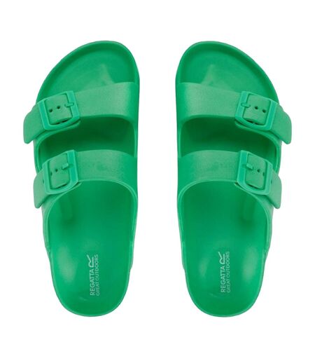 Womens/ladies Brooklyn Dual Straps Sandals Island Green Regatta