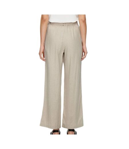 Pantalon en Lin Beige Femme JDY Say