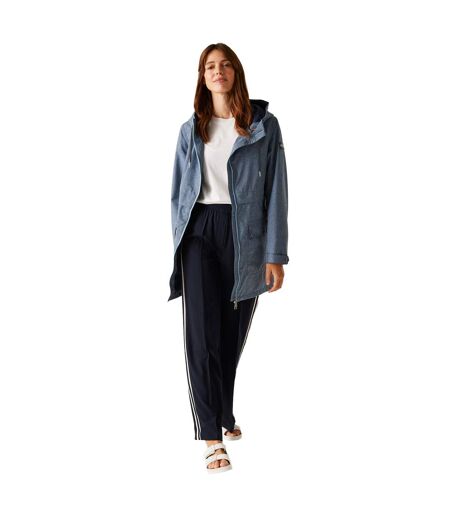 Veste imperméable navaeh femme bleu ciel / denim foncé Regatta