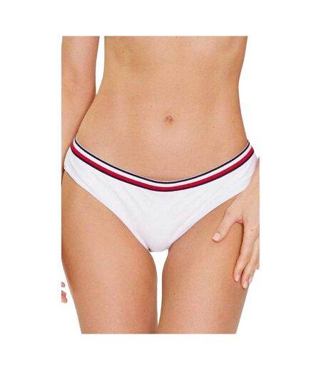 Bas De Maillot De Bain Motif/style Rayures Contrastées Femme Blanc Tommy Hilfiger