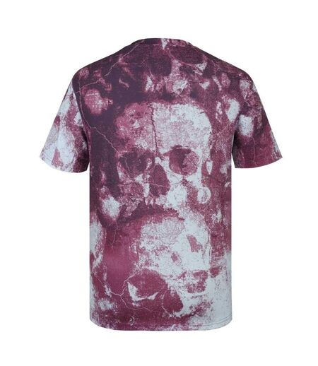 T-shirt Manches Courtes Motif/style Imprimé Intégral Sub Homme Bordeaux Foncé Firetrap