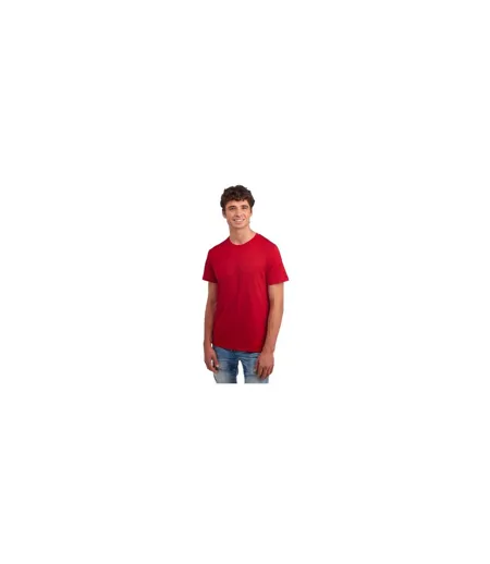 Mens Essential Cotton T-shirt True Red Jerzees