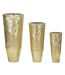 Lot de 3 Vases en Métal Goldely 114cm Or-1