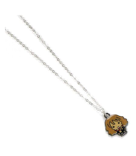 Harry Potter Chibi Hermione Necklace (Silver/Brown) (One Size) - UTTA10475