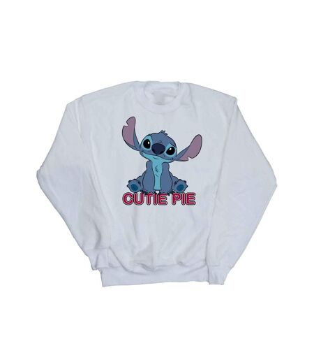 Disney - Sweat LILO AND STITCH STITCH CUTIE PIE - Femme (Blanc) - UTBI22493