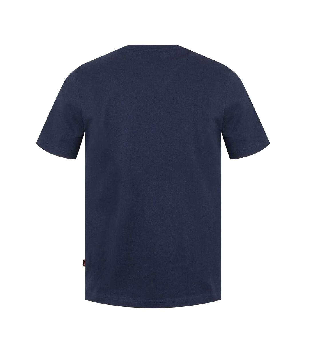 Mens Stitched Cotton Logo T-shirt Navy Boss-2