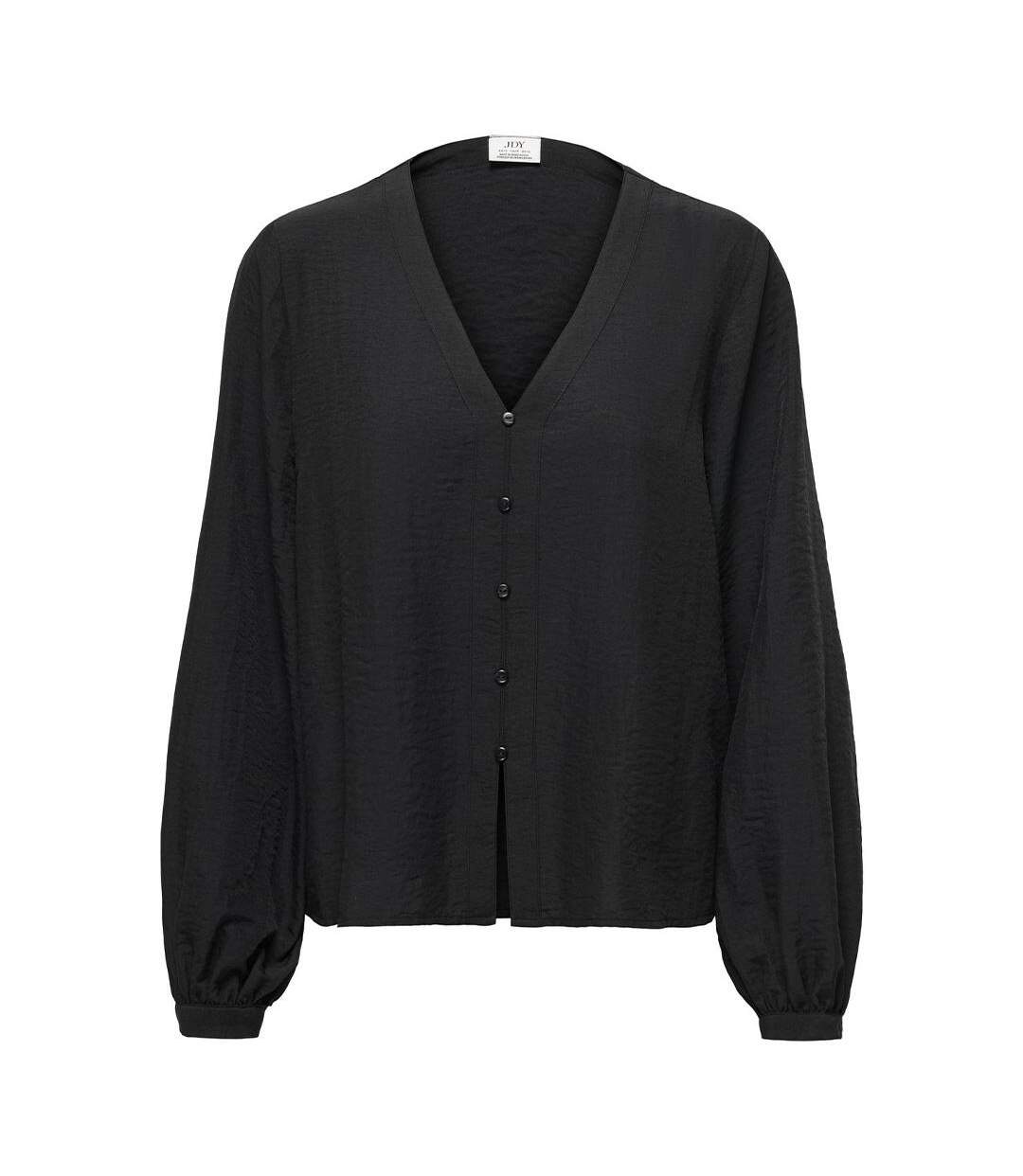 Blouse noire femme jdy train neck-1