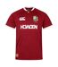 Maillot De Rugby Motif/style British & Irish Lions Homme Rouge Écarlate Canterbury-2