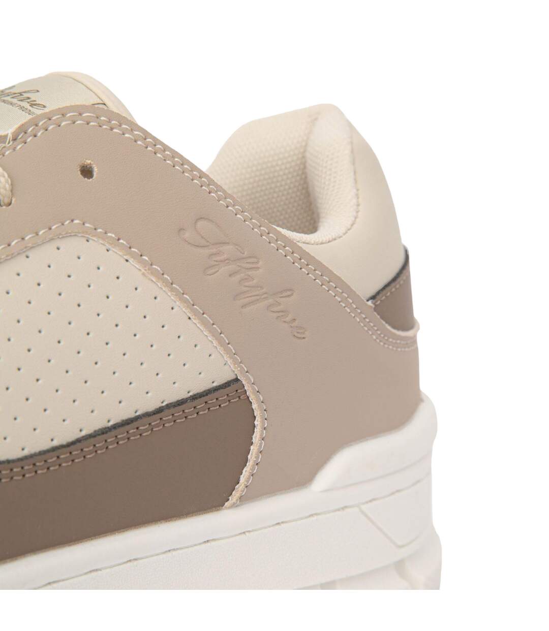 Baskets Crepstar Homme Blanc Beige Crosshatch-3
