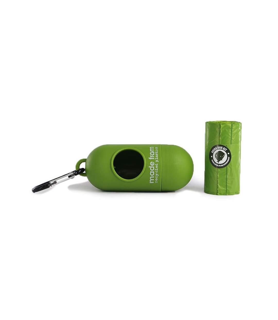 Recycled dog poop bag dispenser one size green Ancol-4