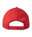 Childrens/kids Recy Five 5 Panel Recycled Baseball Cap Red Atlantis-2