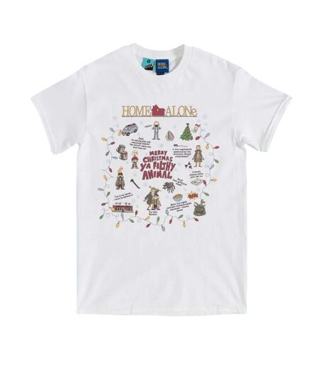 T-shirt Noël Adulte Blanc Home Alone